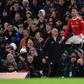 Cristiano Ronaldo came on in the second half for Manchester United against Chelsea
