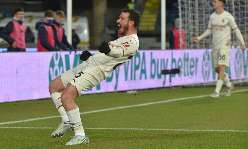 Alessandro Florenzi's free-kick strike was his first goal for AC Milan