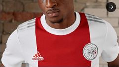 Mohammed Kudus models in Ajax’s new home jersey for 2021-22 season