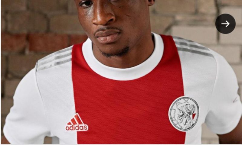 Mohammed Kudus models in Ajax’s new home jersey for 2021-22 season