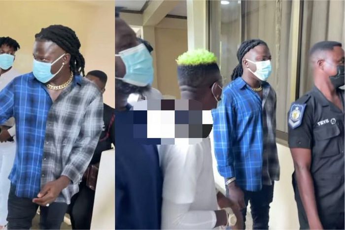Stonebwoy and Shatta Wale meet the new IGP, Dampare