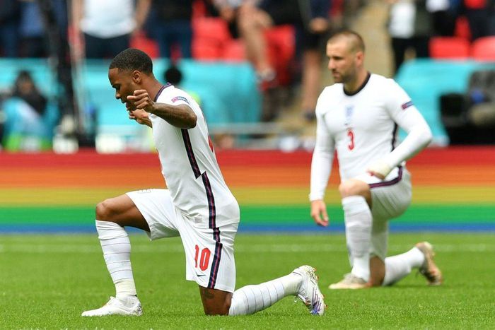 England's men took the knee before every game of Euro 2020