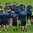 Italy players at training in London on Monday ahead of their Euro 2020 semi-final against Spain