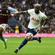 Tottenham midfielder Tanguy Ndombele (right)