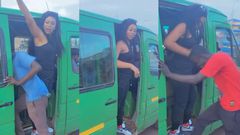 Shatta Michy turns trotro mate?