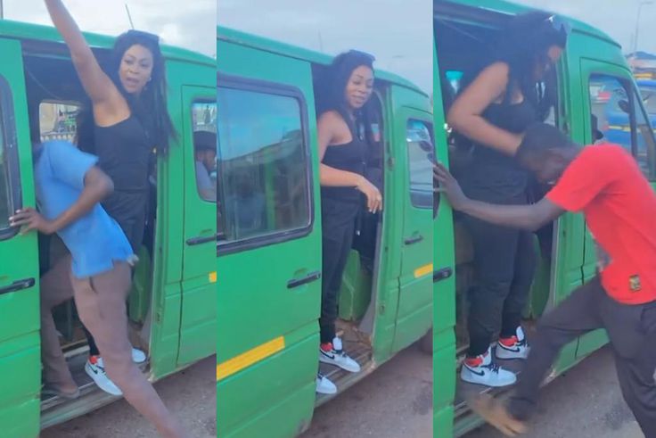 Shatta Michy turns trotro mate?