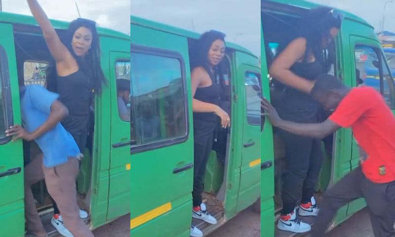 Shatta Michy turns trotro mate?