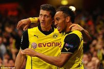 Robert Lewandowski and Pierre-Emerick Aubameyang played together at Borussia Dortmund  (Getty Images)