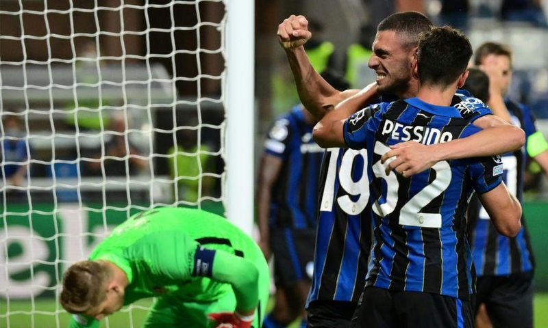 Matteo Pessina (R) scored his first Champions League goal as Atalanta beat Young Boys