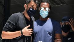 Ruben Semedo leaves Monday's hearing before an Athens public prosecutor