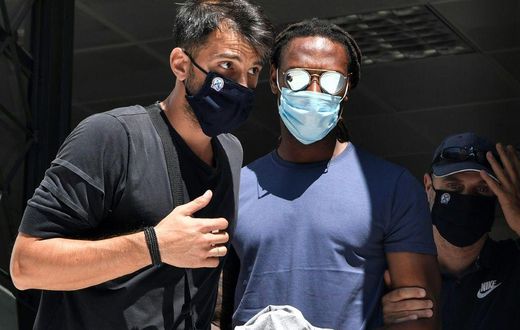 Ruben Semedo leaves Monday's hearing before an Athens public prosecutor