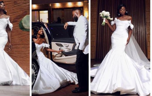 Sika Osei got married in the dreamiest wedding gown ever [Photos/Videos]