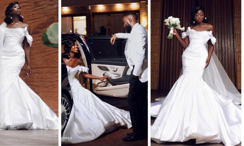 Sika Osei got married in the dreamiest wedding gown ever [Photos/Videos]