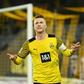Borussia Dortmund captain Marco Reus celebrates scoring the winning goal in Saturday's 2-1 victory over Stuttgart