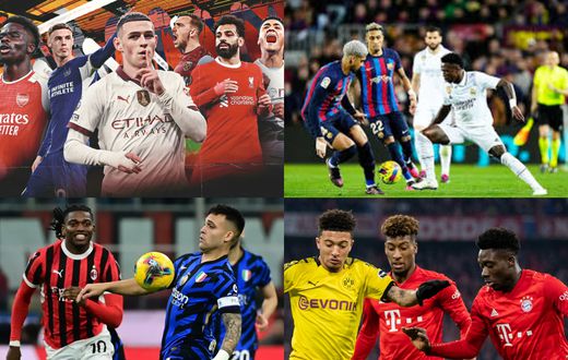 EPL, La Liga, Bundesliga, Serie A & Ligue 1