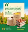 Mahama directs all schools from basic to SHS to purchase only-locally produced rice, maize, eggs