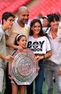 Pep Guardiola and family