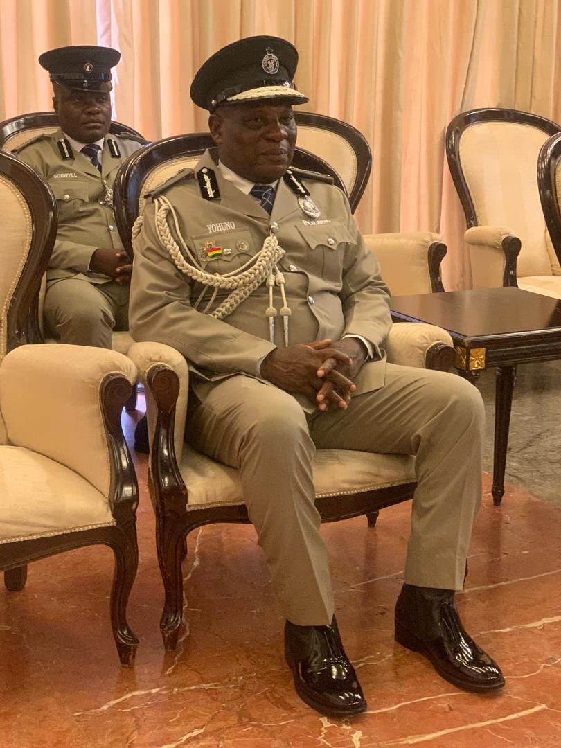 Police officers spray COP Yohuno with cash as they jubilate over IGP appointment