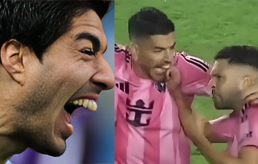 Luis Suarez bites again! Striker bites teammate after Messi stunner (Video)