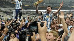Argentina celebrates after winning World Cup