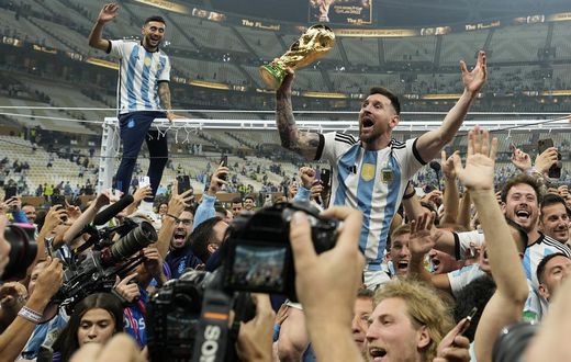Argentina celebrates after winning World Cup