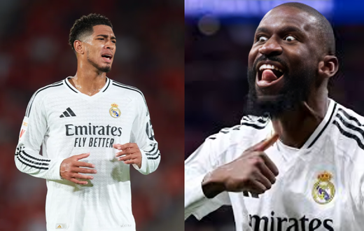 Bellingham and Rudiger clash in tense Real Madrid training ahead of Arsenal game (Video)
