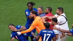 PSG coach Luis Enrique slaps Chelsea’s Joao Pedro after Club World Cup final drama 
Photo: AP / Pamela Smith