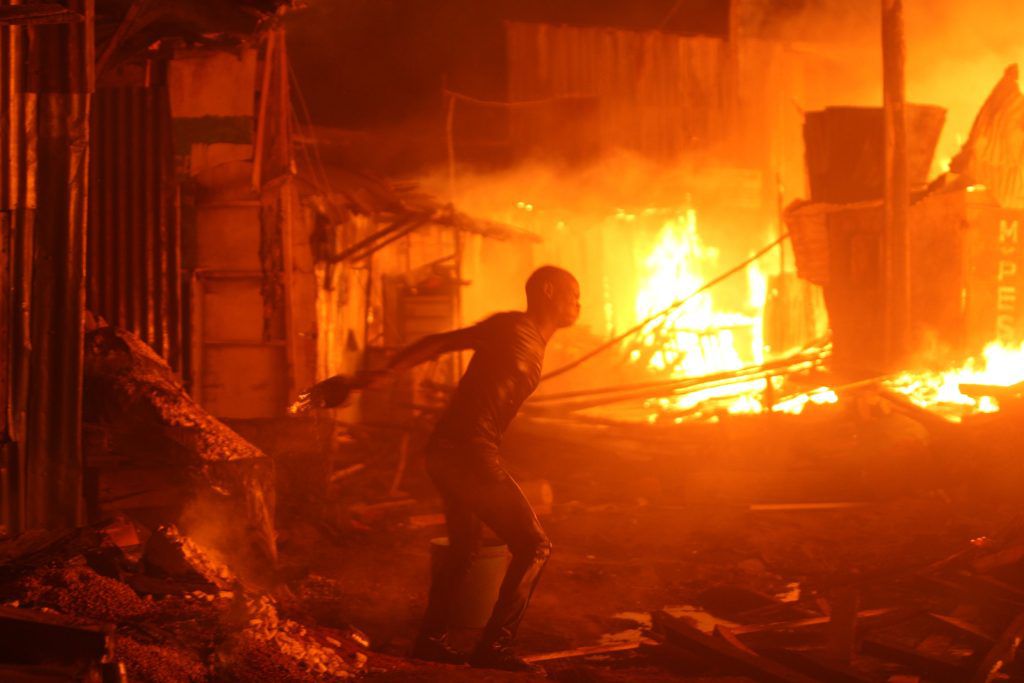 Fire destroys shops worth over GHS 1 million near Ho technical university