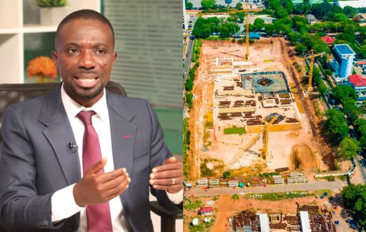 Miracles Aboagye and National Cathedral project site