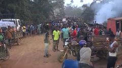 Military burns down notorious galamsey village of over 10,000 residents (video)