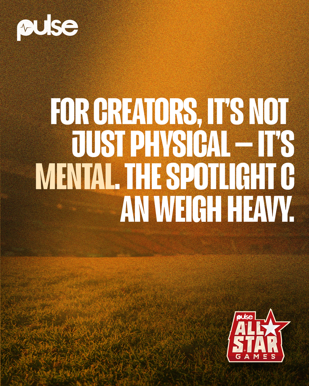 Pulse All Star Games: Why mental health matters