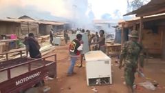 Military burns down notorious galamsey village of over 10,000 residents (video)