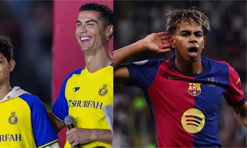 Cristiano Ronaldo's son admits Lamine Yamal is better than his dad (Video)