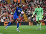 Antoine Semenyo scores against Liverpool