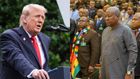 President Donald Trump via Evan Vucci / AP and President John Mahama via  .facebook.com/JDMahama/photos