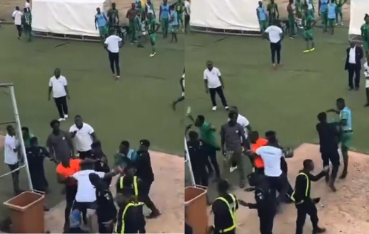 Referee beaten days after fatal stabbing of fan at Ghana league match (Video)
