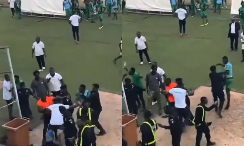 Referee beaten days after fatal stabbing of fan at Ghana league match (Video)
