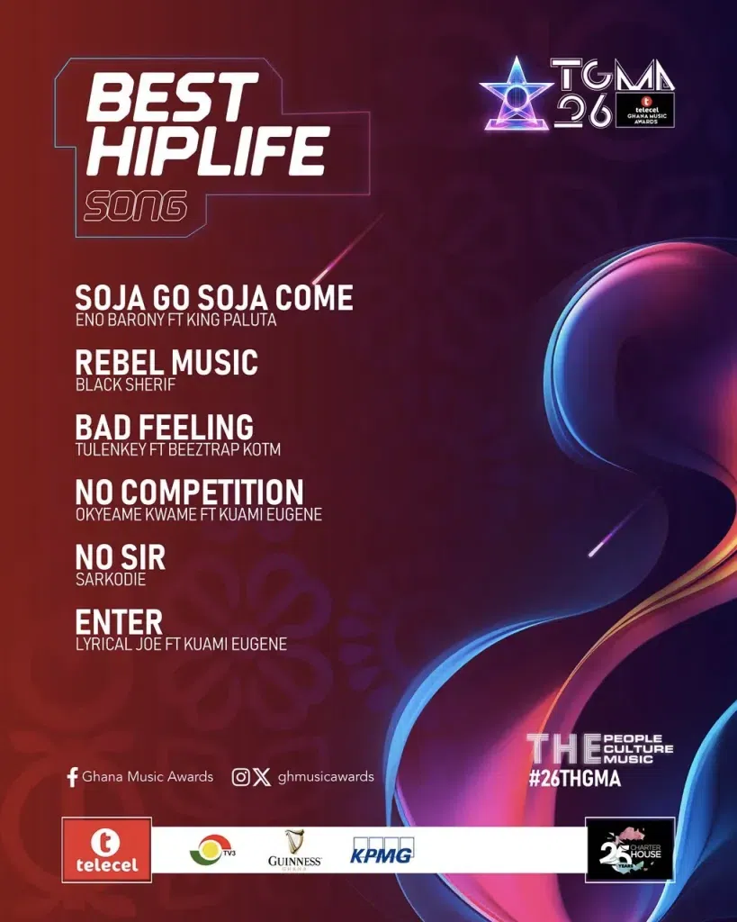 TGMA 26: Here is the full list of nominees and other details