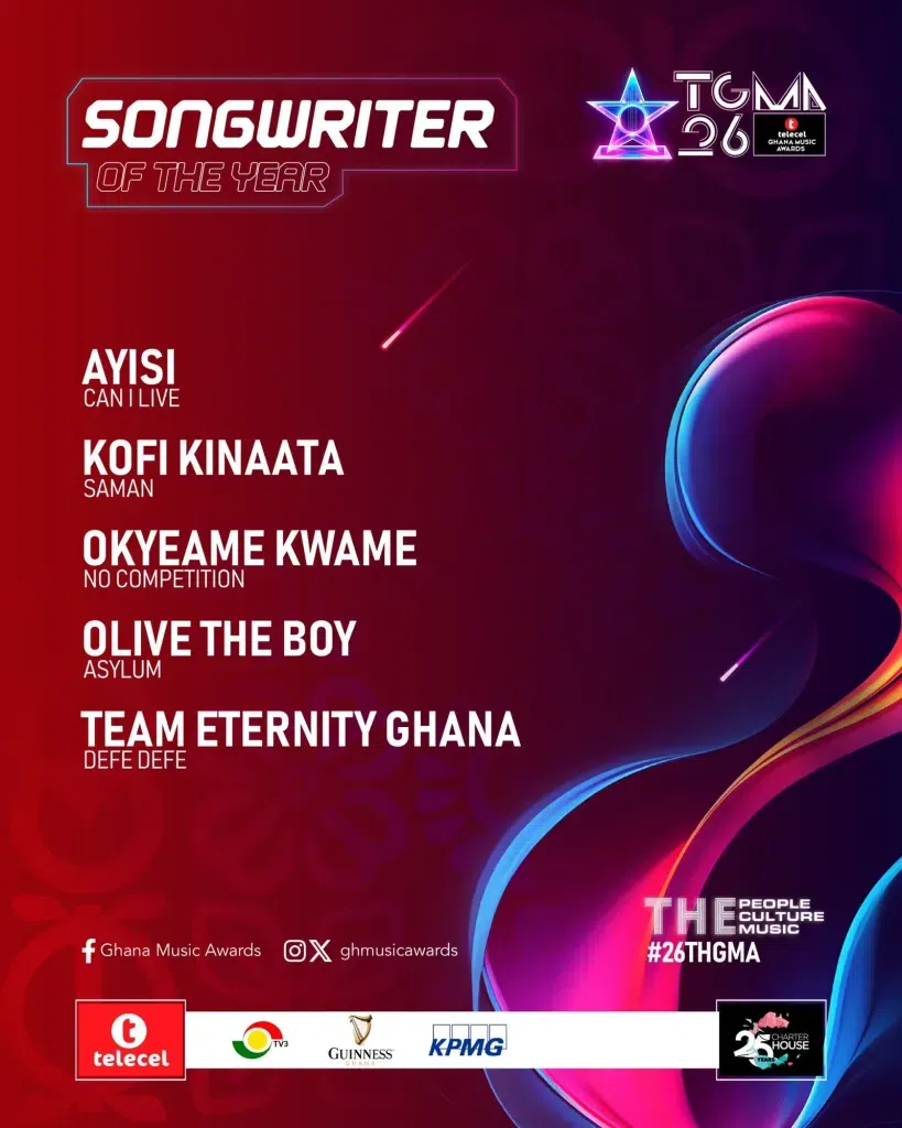 TGMA 26: Here is the full list of nominees and other details