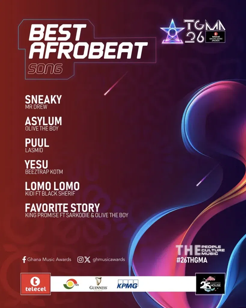 TGMA 26: Here is the full list of nominees and other details