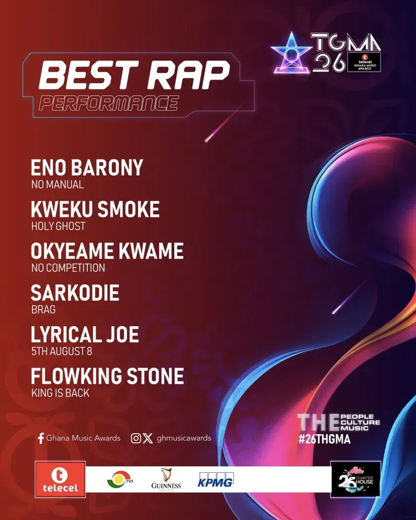 TGMA 26: Here is the full list of nominees and other details