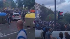 Car crashes into crowd at Espanyol-Barcelona clash, leaves several fans injured (Video)