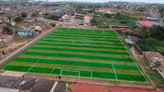 Aerial view of Effiakuma AstroTurf
