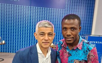 Tema GJA Chairman, Michael Dewornu meets London mayor to explore opportunities for journalists