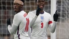 Callum Hudson-Odoi and Eddie Nketiah