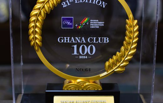 SanlamAllianz General Insurance honoured at Ghana Club 100 Awards