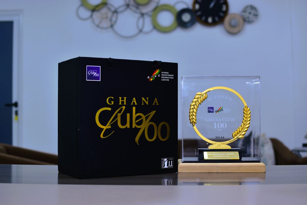 SanlamAllianz General Insurance honoured at Ghana Club 100 Awards
