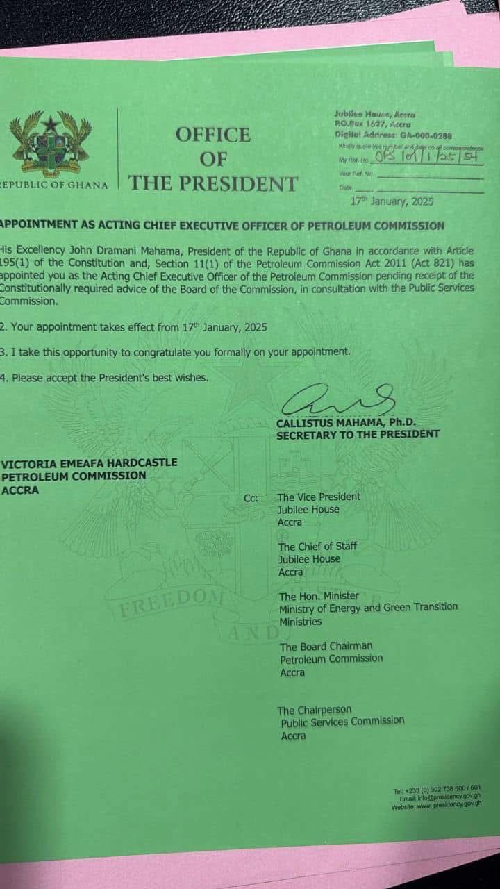 Victoria Hardcastle named acting CEO of Petroleum Commission