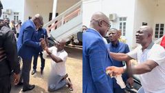Appiah Stadium kneels, begs Jinapor to resolve dumsor in Ashanti Region