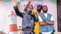 Allo Danny, Wesley Kesse and Kojo Junior at the launch